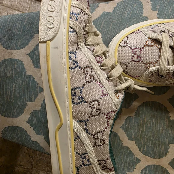 Gucci Women's Multicolor Canvas Sneakers - Picture 2 of 5